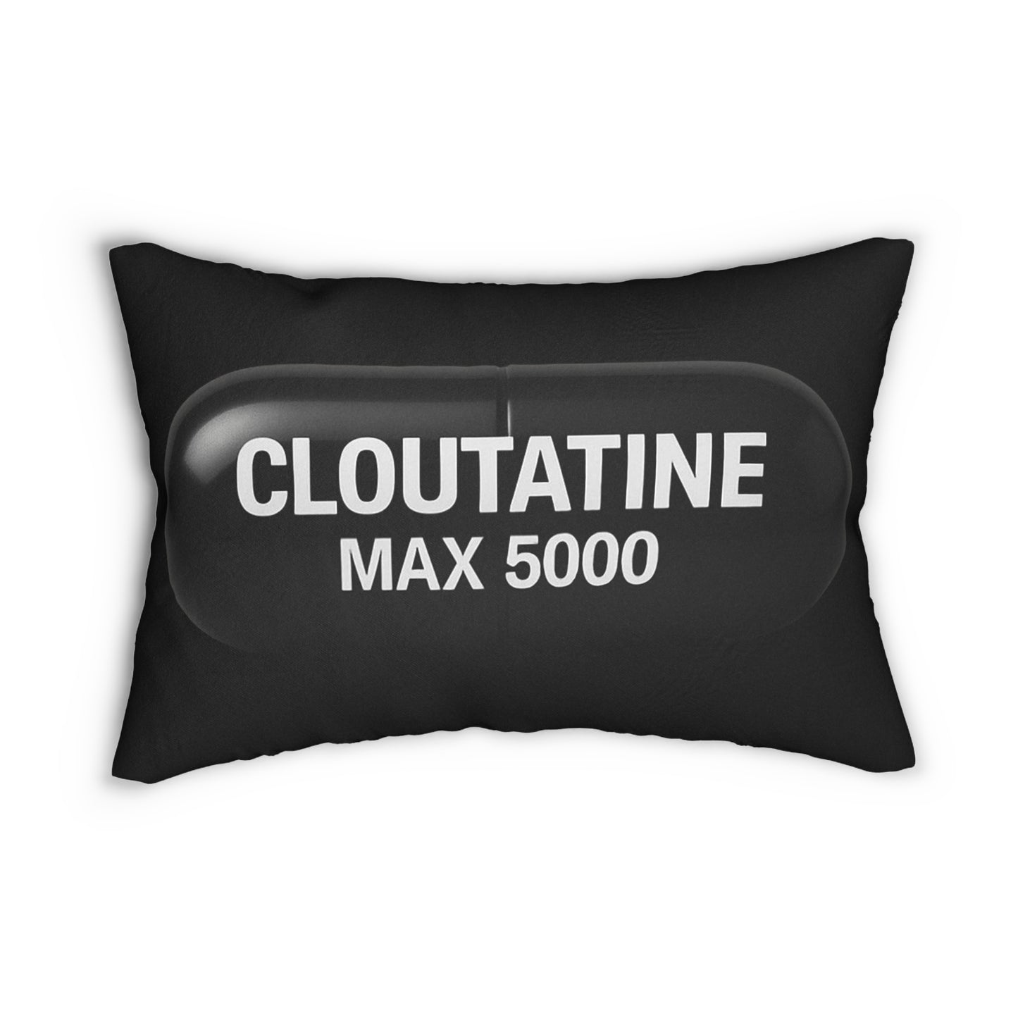 Cloutatine Max 5000 Humor Lumbar Pillow – Trendy Throw Pillow for Home Decor